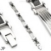 316L Stainless Steel Bracelet/ White Carbon Fiber
