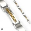 316L Stainless Steel Cuban Link Inlayed Bracelet