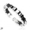 316L Stainless Steel Duo Tone Bicycle Link Bracelet