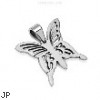 316L Stainless Steel Pendant. Butterfly