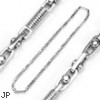 316L Stainless Steel Shifting Coil Link Necklace