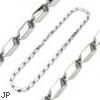 316L Stainless Steel Wide Prism Cut Link Necklace