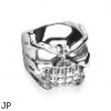 316L Surgical Stainless Steel Large Skull Ring