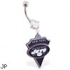 Belly Ring with official licensed NFL charm, New York Jets