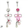Dangling Bow Belly Ring