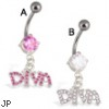 Diva belly button ring