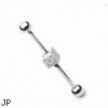 Industrial barbell with dice, 14 ga