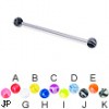 Long barbell (industrial barbell) with marble balls, 14 ga