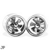 Pair Of Spinner Double Flare Steel Tunnels