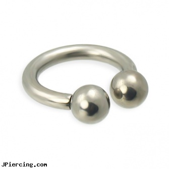 10 gauge solid titanium circular barbell, titanium navel ring, titanium navel piercing, nipple rings titanium, 16 ga circular barbell body jewelery, circular barbell