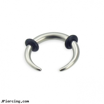 10 Gauge Steel Pincher, 14 gauge belly button rings, 22 gauge silver nose ring, 10 gauge ear piercing, surgical steel body piercing jewelry, stainless steel cock rings