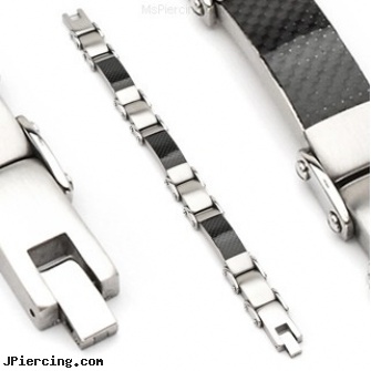 316L Stainless Steel Bracelet/Black Carbon Fiber, 316l jewelry cards, stainless steel rings, navel jewelry surgical stainless steel internal thread, body jewlery stainless steel, steel body jewelry