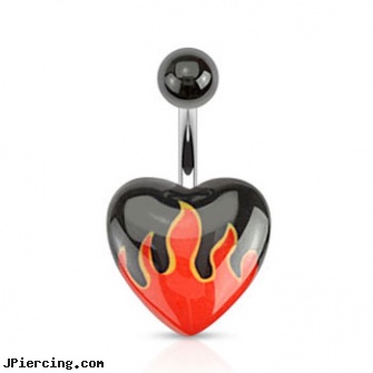 Acrylic flame belly ring, acrylic body jewelry, body jewelry plugs acrylic, acrylic bead rings, belly ring inforation, barrel racer belly button ring
