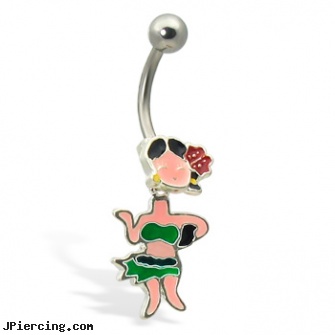 Belly button ring with hula girl (movable body), poker belly button ring, belly piercing in sacramento, turtle belly button rings, penis ring with push button, cock ring with push button release