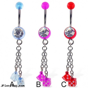 Belly ring with dangling acrylic dice, bellybutton percings, mood belly rings, rocket belly rings, cock ring harder blood, hiding nose ring