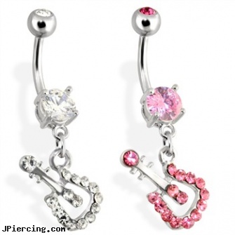 Belly Ring with Dangling Guitar, belly button piercing infected, belly ring manufactuer, where can find information on belly button piercing, wireless cock ring, purchase cock ring