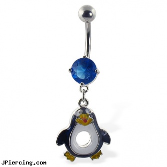 Belly Ring with dangling penguin, reasons for belly button piercings, infected belly rings, kuma sutra belly button rings, body jewelry ring, vibrating sleeves vibrating penis rings and anal toys