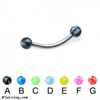 Checkered ball eyebrow ring, 16 ga, cock and ball ring, cock and ball piercing, clit hood barbells balls, eyebrow ring frequently asked questions, eyebrow ring sheild