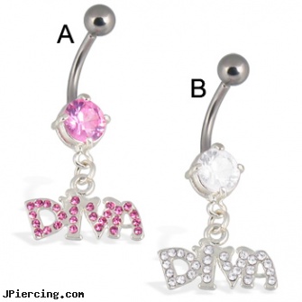 Diva belly button ring, diva den peircing, belly botton peircing kits, belly ring titanium internally threaded, cross belly button rings, belly button ring care