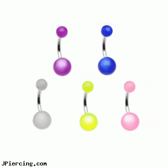 Navel ring with acrylic pearlish style balls, what are the symptoms of my navel piercing being infected, om navel ring, belly navel rings for sale, stone cock ring, belly button ring pink panther