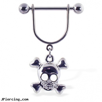 Nipple ring with dangling happy skull, male nipple shield, nipple piercing galleries, non piercing nipple rings, belly rings cheerleading body jewelry, cock ring and pictures