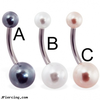 Pearl navel ring, pearl navel ring, navel piercing infected, picture of navel piercings, clipon navel rings, jewelry rings