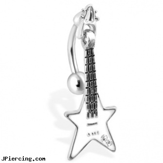 Reversed Guitar Belly Ring, reversed celtic navel ring, reversed navel piercing gallery, guitar belly ring, playboy naval belly rings wholesale, belly button jewelry rings