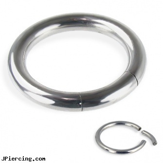 Segment ring, 8 ga, captive segment cock rings, belly ring outlet, nipple jewelry rings and shields, non pierced clit rings, verticle hood piercing
