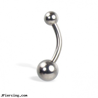 Small plain belly button ring, small navel rings, small labret, small eyebrow piercing, complaints about piercing pagoda, turtle belly button rings