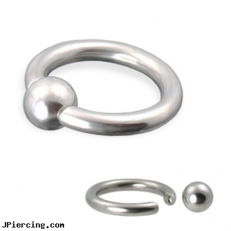 Snap-In Captive Bead Ring, 10 Ga (No Tools Required!), double captive ring body jewelry, body and jewelry and captive and beads, captive bead ring, body jewelry beads, acrylic tongue rings
