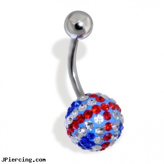 Steel Navel Ring with Paved United Kingdom Flag, stainless steel cock ring, industrial steel body jewellery, stainless steel nose rings, navel piercing articles, gold navel piercings