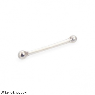 Sterling Silver Nose Bone With 1.3 Mm Ball, 20 Or 22 Ga, sterling silver nose studs, sterling silver navel ring, sterling silver nipple rings, silver belly button rings, silver nipple rings