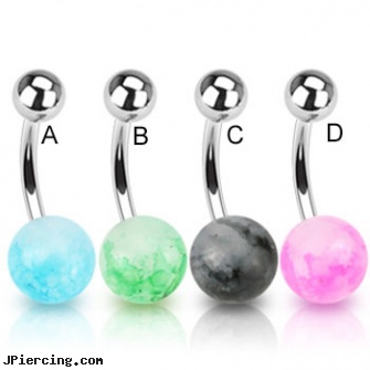 Synthetic stone belly ring, ear piercing birth stone, ear rings purple shard jewelry stone, birth stone, how much to get belly pircing, tinkerbell belly ring navel