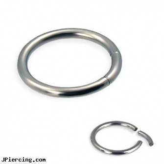 Titanium segment ring, 14 ga, 29mm titanium barbell, piercing supplies titanium, titanium ear jewelry, captive segment cock rings, tongue ring to buy