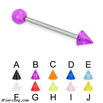 UV cone and ball straight barbell, 16 ga, nipple piercing silicone, silicone cock rings, silicone cock ring with balls, curved earrings screw balls, blinking koosh ball belly ring