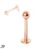 Rose-Gold Tone Labret/Monroe with Ball