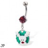 Rudolph Christmas Belly Button Ring