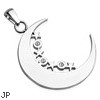 Stainless Steel Moon Pendant