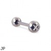 Straight barbell with screw ball