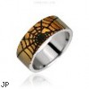 Surgical Steel Spider Web Ring