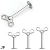 Winding Key Top 316L Surgical Steel Labret