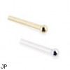 14K Gold Customizable Nose Stud with Ball tip