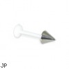 16 gauge PTFE labret with cone, flexible!