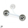 16 gauge PTFE tongue ring, flexible!