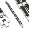 316L Stainless Steel & Rubber Bracelet