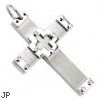 316L Stainless Steel Bolted Abstracted Cross Pendant