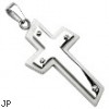 316L Stainless Steel Bolted Cross Pendant