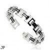 316L Stainless Steel Bracelet with 4 Small Chain Design And Plated Links