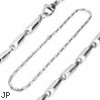 316L Stainless Steel Round Tribal Maze Bead Link Necklace