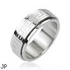 316L Stainless Steel Tribe Maze Center Spinner Ring